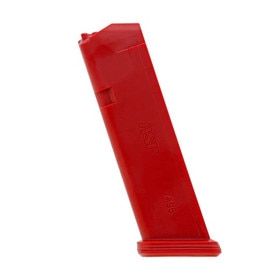 Red polymer training magazine for ASP enhanced red gun.